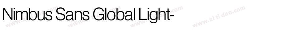 Nimbus Sans Global Light字体转换
